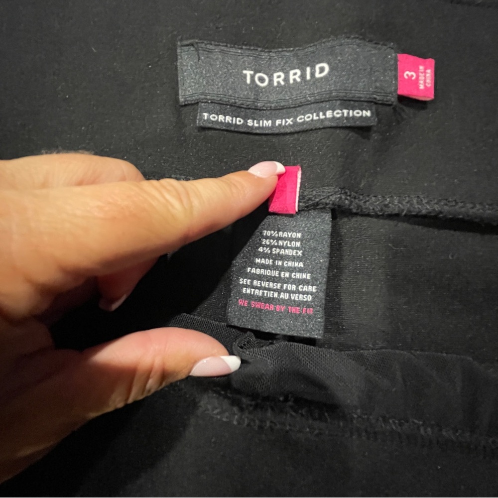 Torrid Black Pixie Pants - image 2